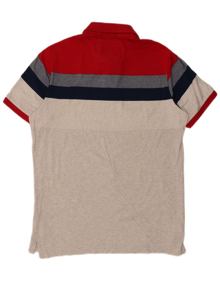 Superdry Mens Polo Shirt XL Multicoloured Colourblock Cotton