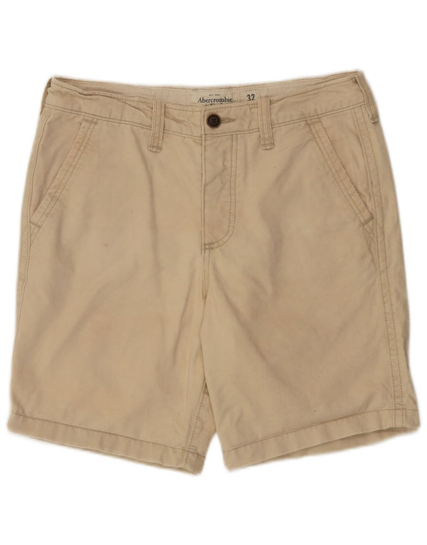 Abercrombie & Fitch Mens Chino Shorts W32 Medium Beige Cotton