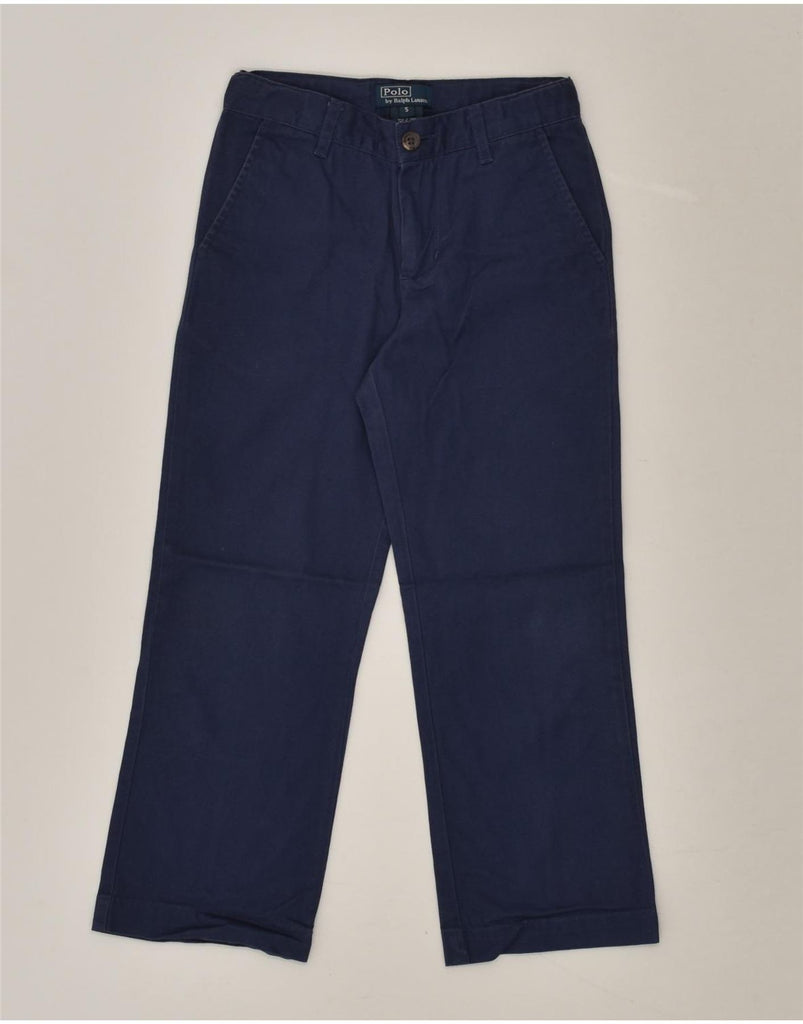 POLO RALPH LAUREN Boys Straight Chino Trousers 4-5 Years W22 L19 Navy Blue | Vintage Polo Ralph Lauren | Thrift | Second-Hand Polo Ralph Lauren | Used Clothing | Messina Hembry 