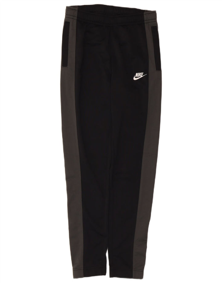 Nike Mens Tracksuit Trousers Joggers XS Black Colourblock Polyester