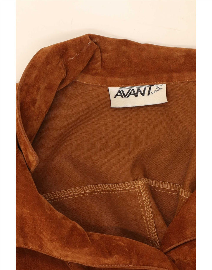 Avant Womens Suede Gilet UK 12 Medium Brown