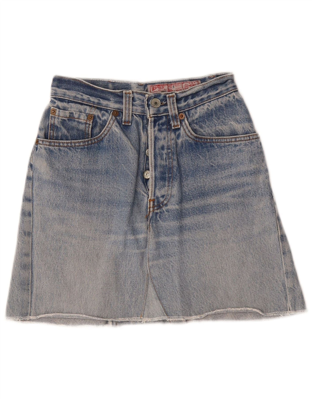 Levi's Womens High Waist Mini Denim Skirt US 3 XS W22  Blue