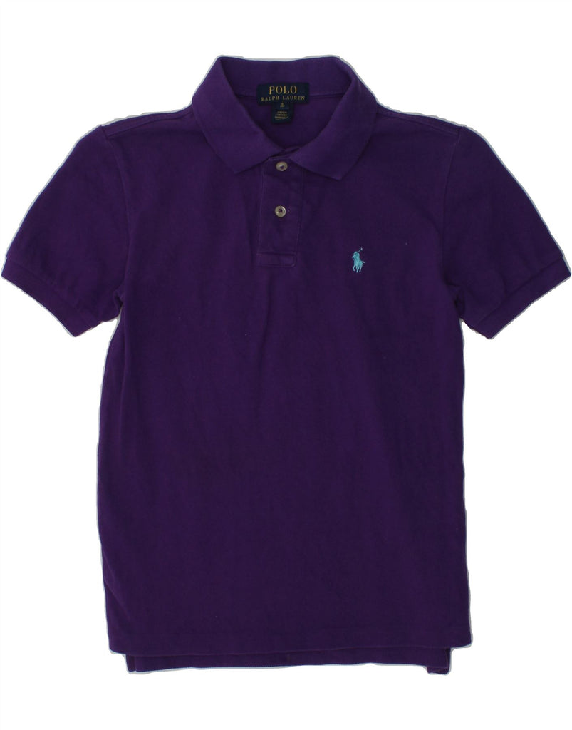 POLO RALPH LAUREN Boys Polo Shirt 7-8 Years Small  Purple Cotton | Vintage Polo Ralph Lauren | Thrift | Second-Hand Polo Ralph Lauren | Used Clothing | Messina Hembry 