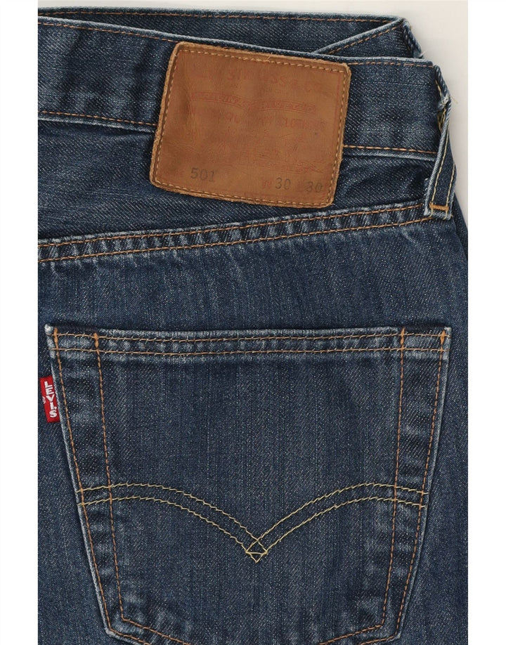 Levi's Mens 501 Straight Jeans W30 L28 Blue Cotton