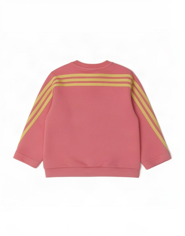 Adidas Baby Girls Disney Graphic Sweatshirt Jumper 9-12 Months Pink Cotton
