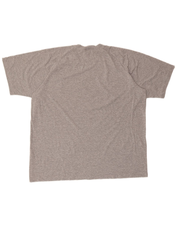 ADIDAS Mens Graphic T-Shirt Top XL Grey Flecked Cotton