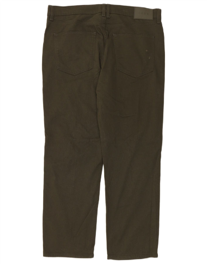 Marks & Spencer Mens Straight Jeans W36 L29 Khaki Cotton
