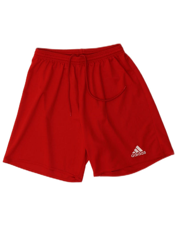 Adidas Mens Climalite Sport Shorts Medium  Red Polyester