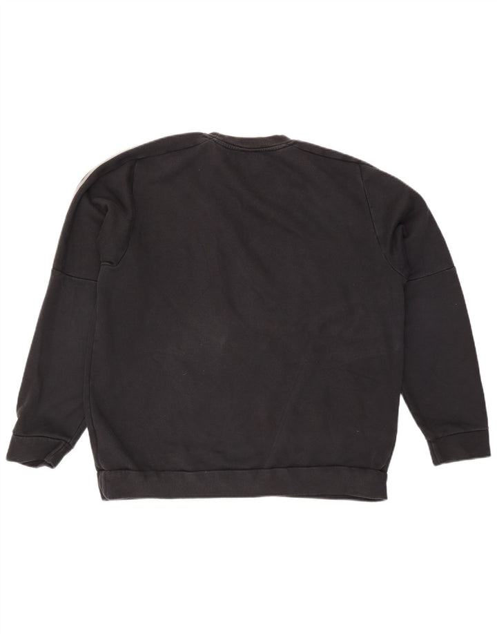 Adidas Mens Sweatshirt Jumper Medium Black Cotton