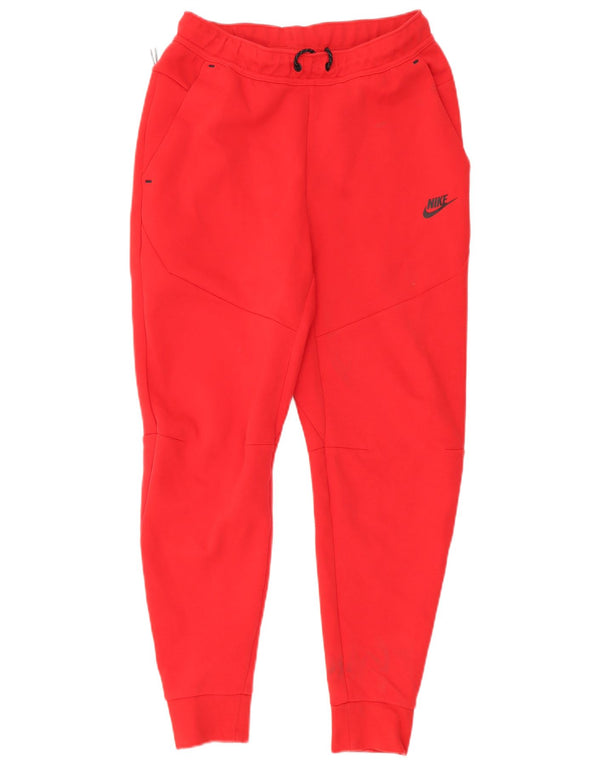 Nike Mens Tracksuit Trousers Joggers Small Red Cotton