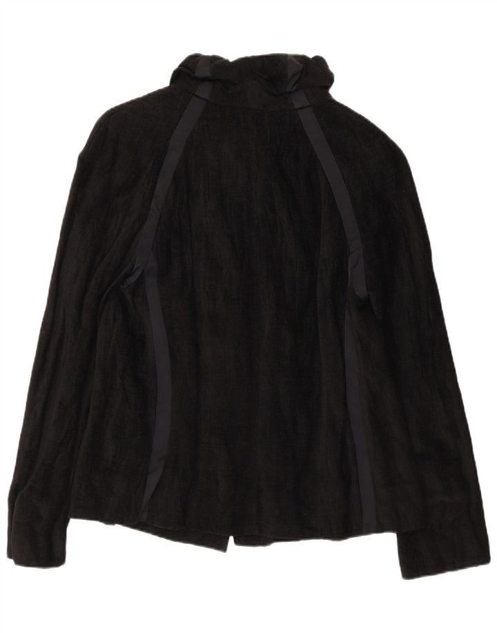 Evelin Brandt Womens Berlin 4 Button Blazer Jacket EU 36 Small Black Wool