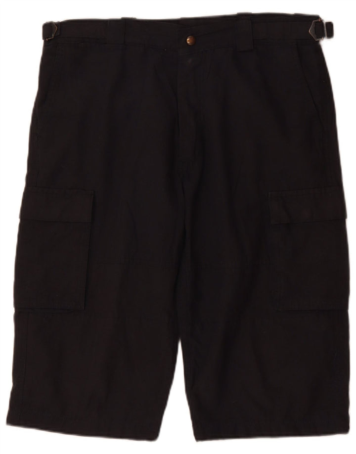 VINTAGE Mens Cargo Shorts W36 Large Navy Blue