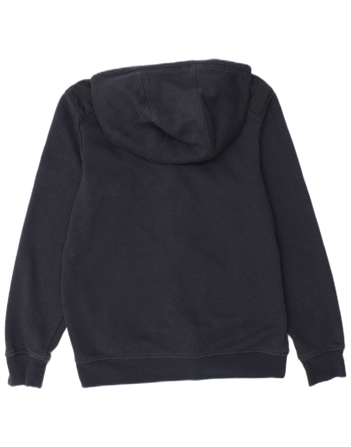Caterpillar Mens Zip Hoodie Sweater Medium Navy Blue Polyester