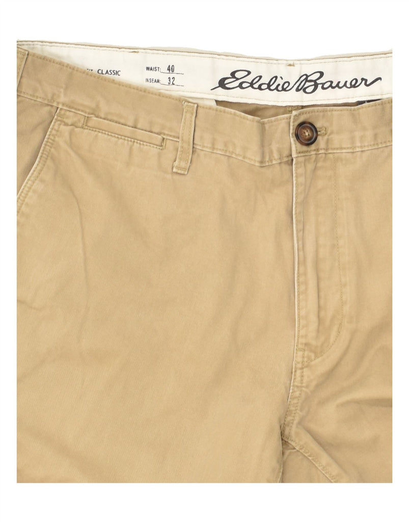 EDDIE BAUER Mens Straight Chino Trousers W40 L32  Beige Cotton | Vintage Eddie Bauer | Thrift | Second-Hand Eddie Bauer | Used Clothing | Messina Hembry 