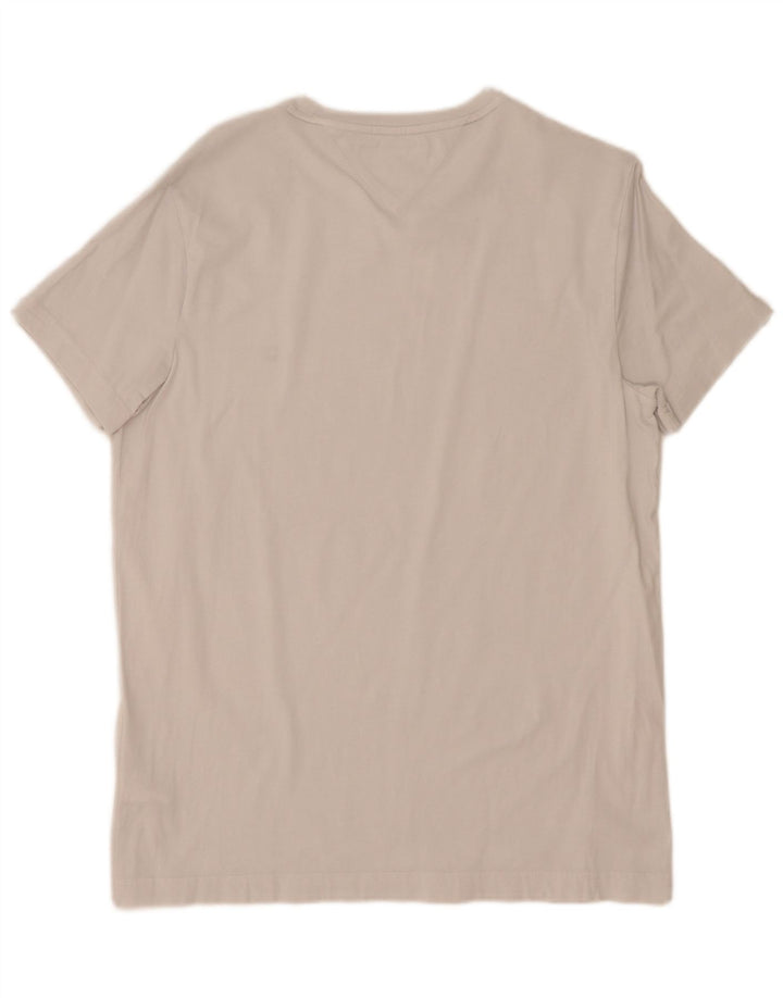 Tommy Hilfiger Mens Extra Slim T-Shirt Top Large White Cotton