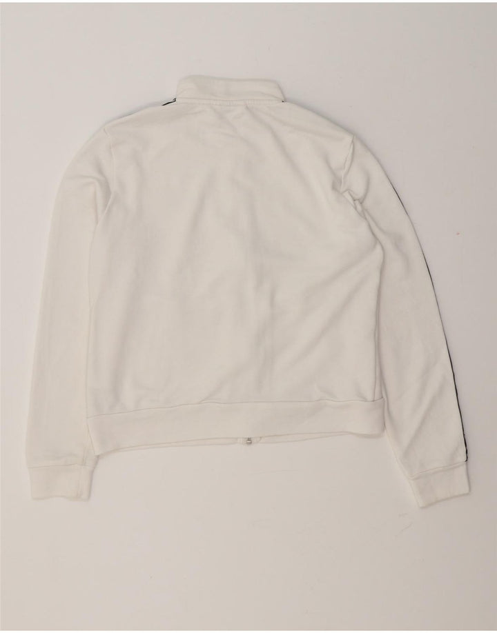 Puma Womens Graphic Tracksuit Top Jacket UK 14 Medium White Colourblock
