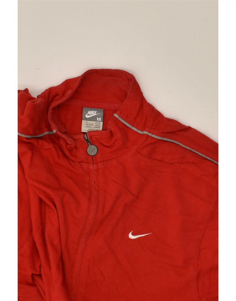 NIKE Mens Tracksuit Top Jacket UK 38/40 Medium Red Cotton | Vintage Nike | Thrift | Second-Hand Nike | Used Clothing | Messina Hembry 