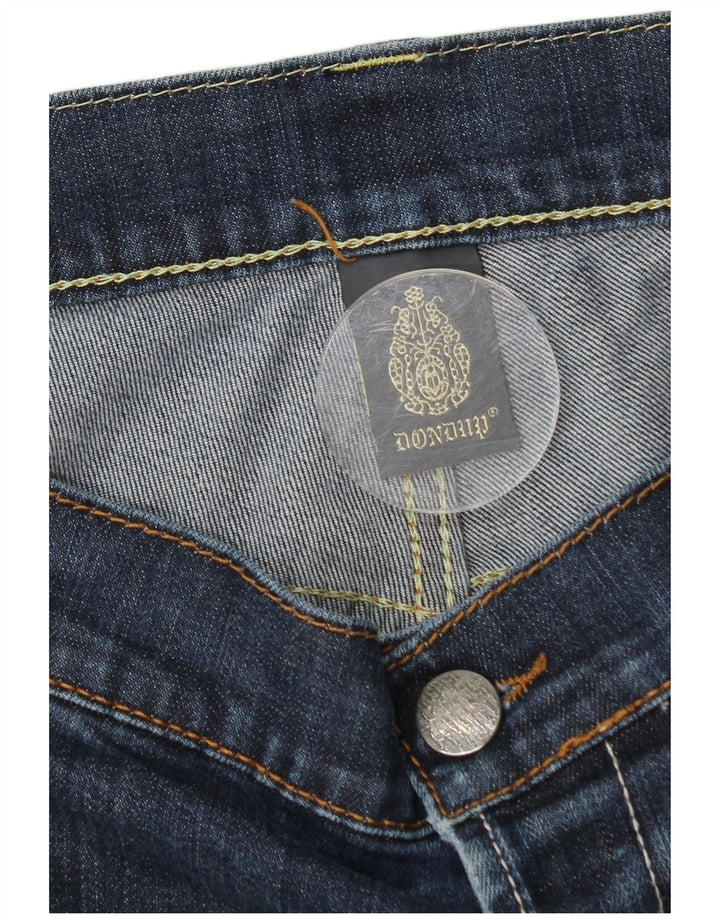 Dondup Mens Slim Jeans W36 L34 Blue Cotton