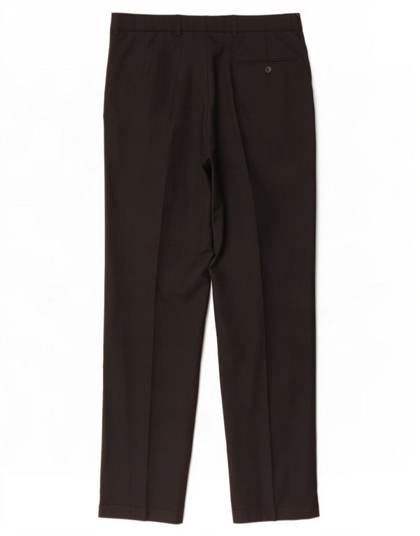 Marks & Spencer Mens Autograph Tapered Suit Trousers W34 L33 Black