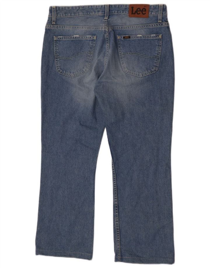 Lee Womens Cameron Bootcut Jeans W34 L27 Blue Cotton