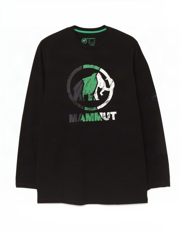 Mammut Mens Graphic T-Shirt Long Sleeve XL Black Cotton