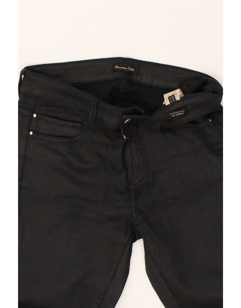 MASSIMO DUTTI Womens Skinny Casual Trousers EU 36 Small W26 L29  Black | Vintage Massimo Dutti | Thrift | Second-Hand Massimo Dutti | Used Clothing | Messina Hembry 