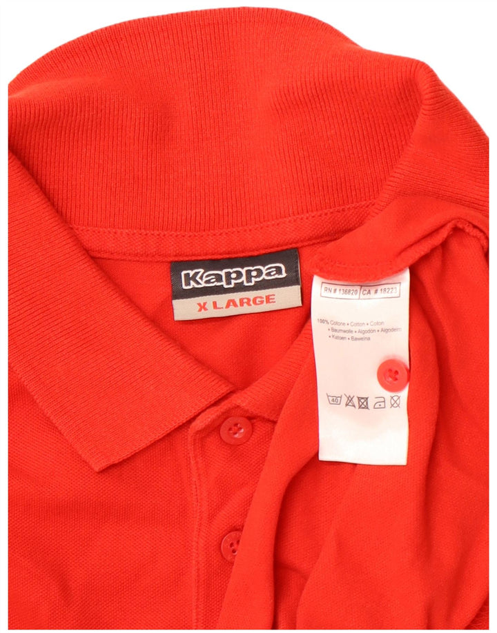 KAPPA Mens Polo Shirt XL Red Cotton