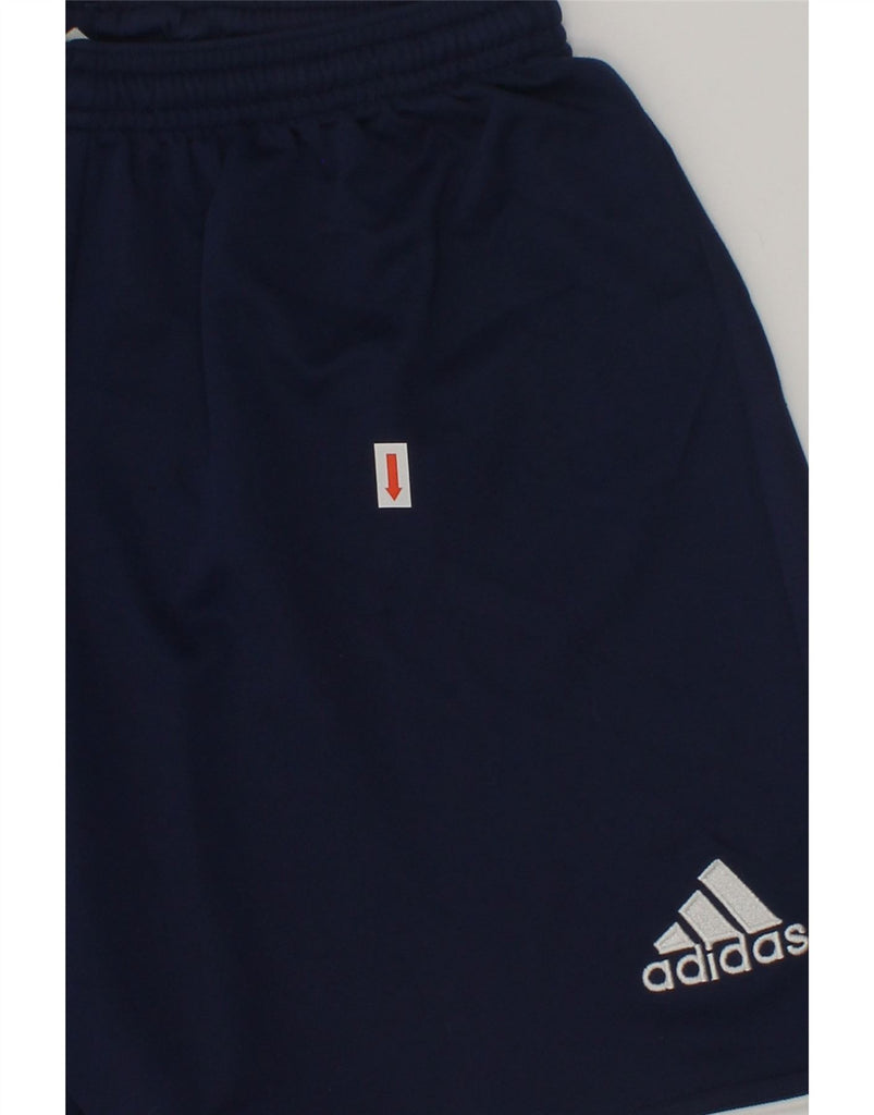 ADIDAS Boys Sport Shorts 13-14 Years Large  Navy Blue Polyester | Vintage Adidas | Thrift | Second-Hand Adidas | Used Clothing | Messina Hembry 