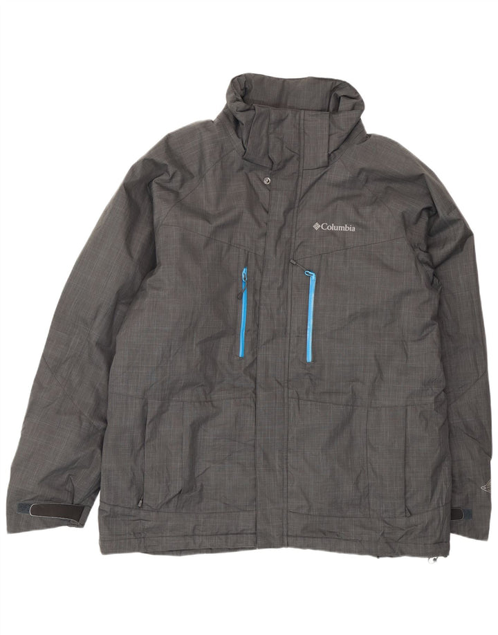 Columbia Mens Windbreaker Jacket UK 40 Large Grey Polyester