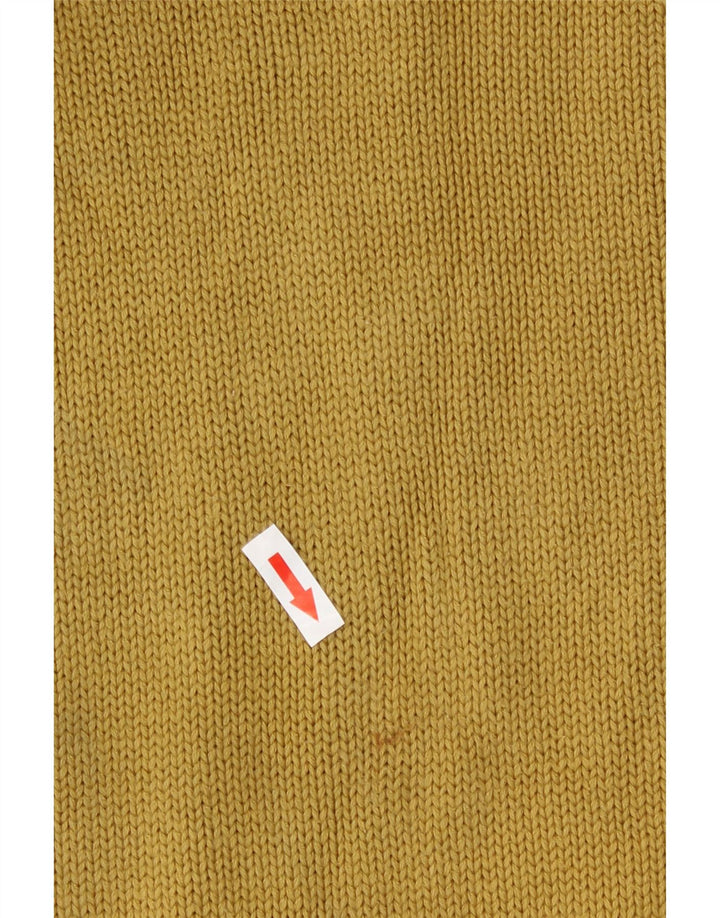 Zara Womens Roll Neck Jumper Sweater UK 14 Large Yellow