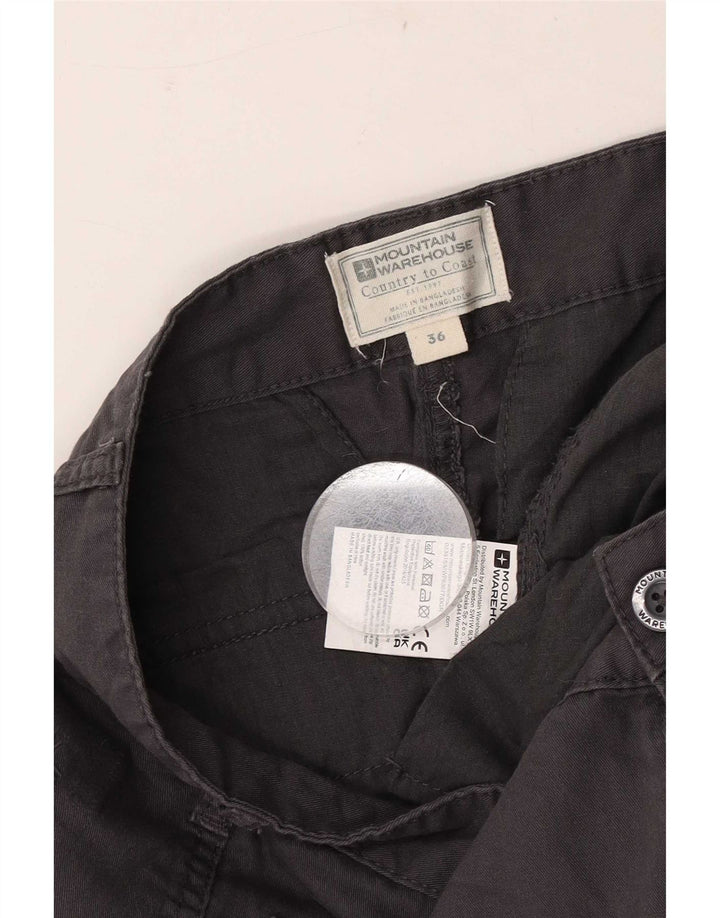 Mountain Warehouse Mens Cargo Shorts W36 Large Grey Cotton