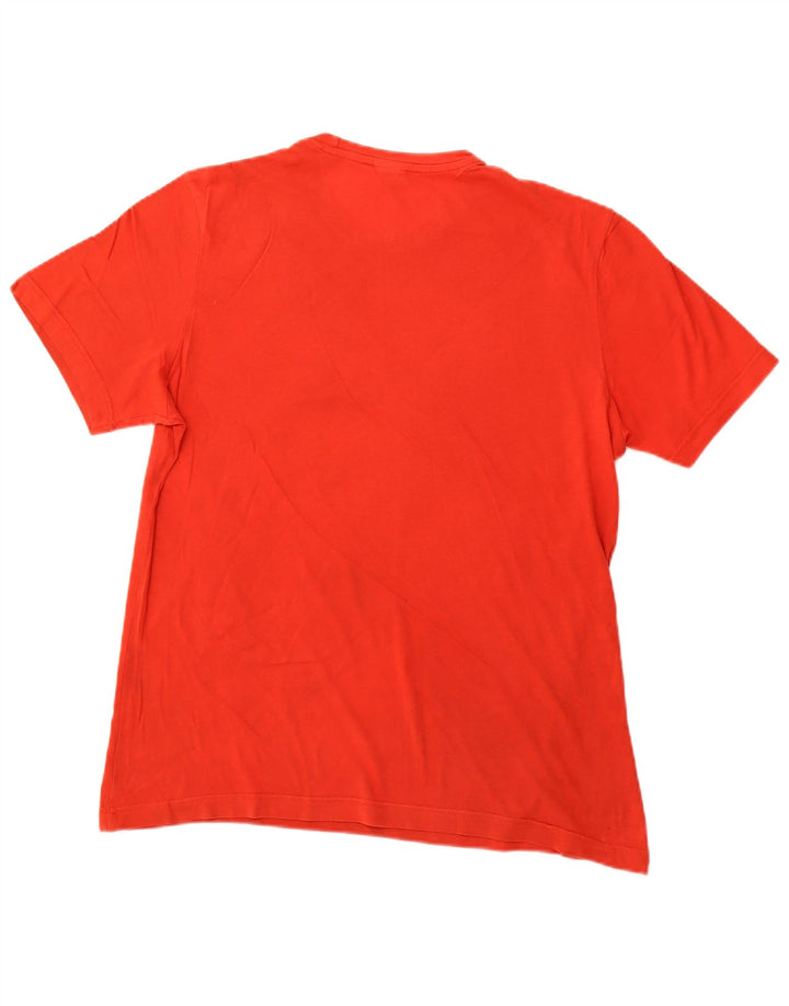 REEBOK Mens Graphic T-Shirt Top Medium Orange
