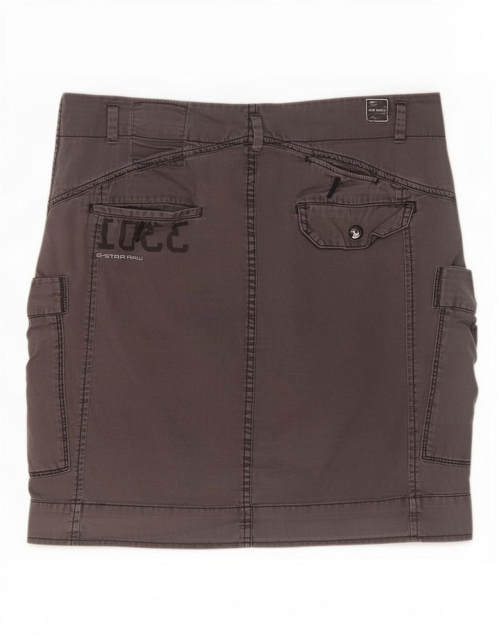 G-Star Womens Cargo Skirt Medium W28 Grey Cotton