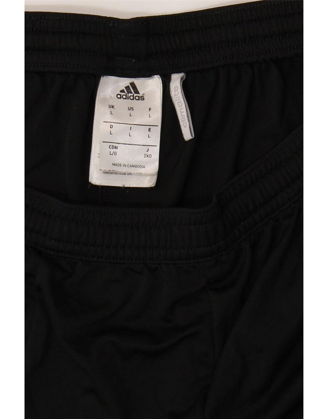 Adidas Mens Climalite Sport Shorts Large  Black Colourblock Polyester