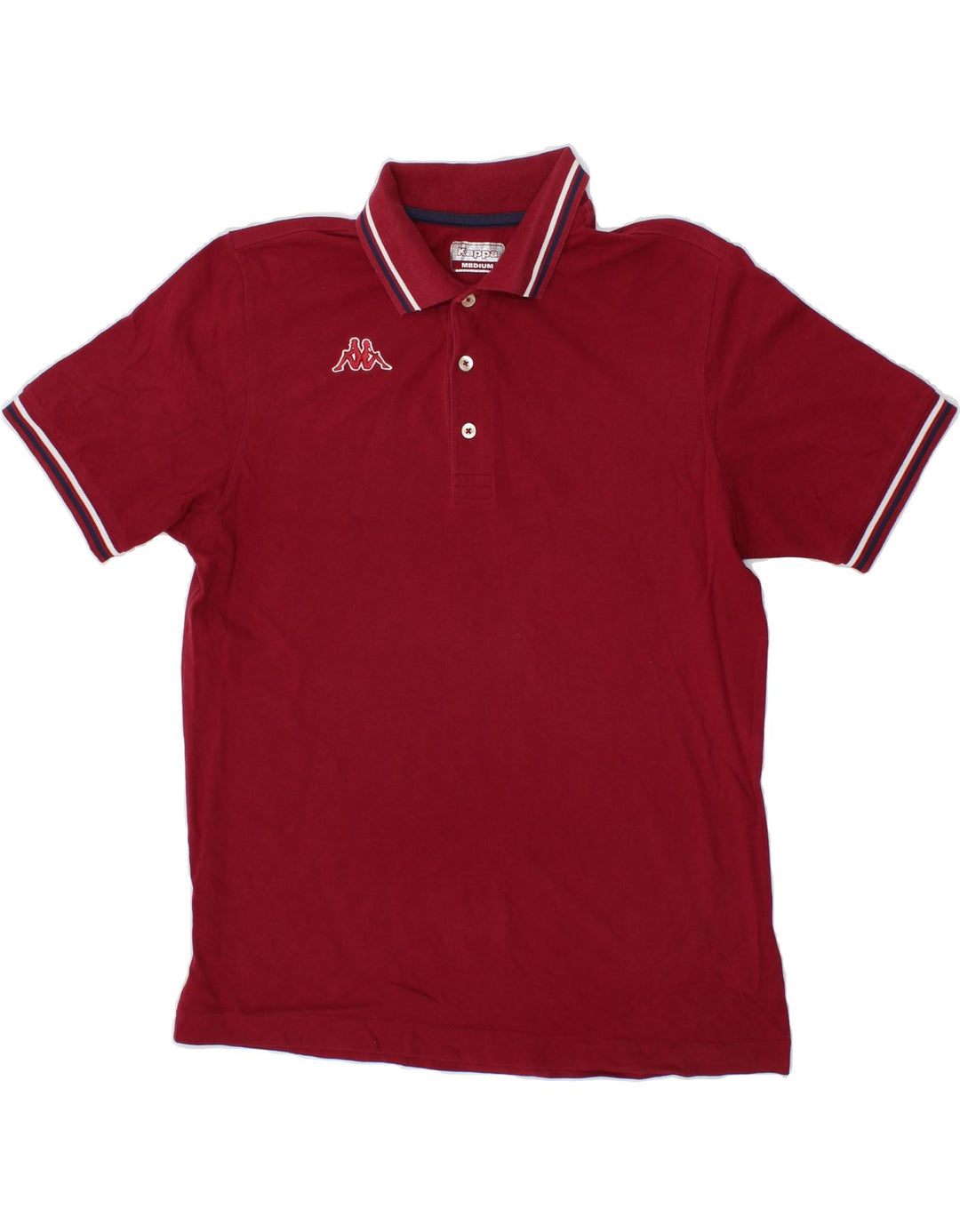 KAPPA Mens Polo Shirt Medium Red Cotton Vintage Kappa and Second-Hand Kappa from Messina Hembry 