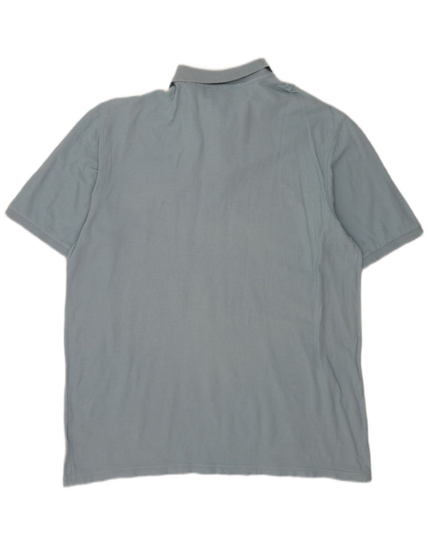 Fila Mens Polo Shirt 2XL Blue Cotton