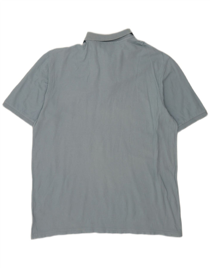 Fila Mens Polo Shirt 2XL Blue Cotton