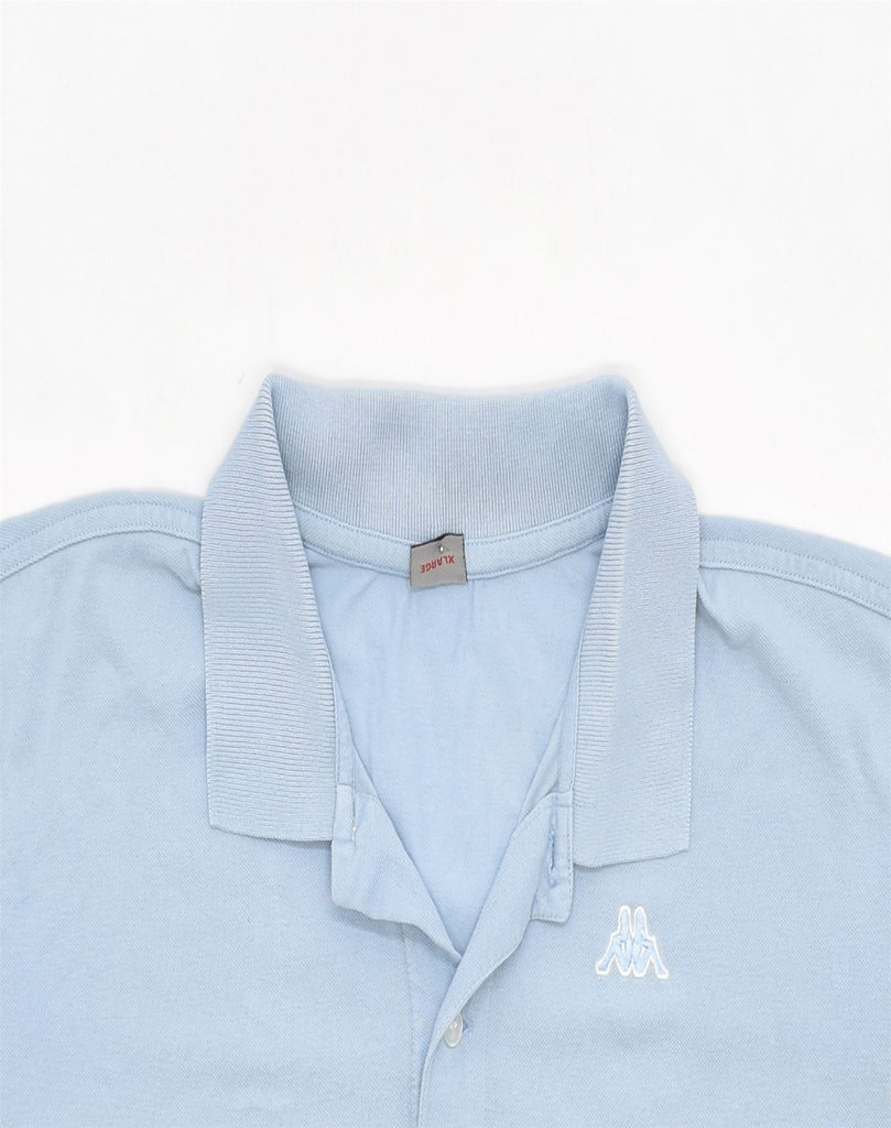 KAPPA Mens Polo Shirt XL Blue Cotton Classic | Vintage | Thrift | Second-Hand | Used Clothing | Messina Hembry 