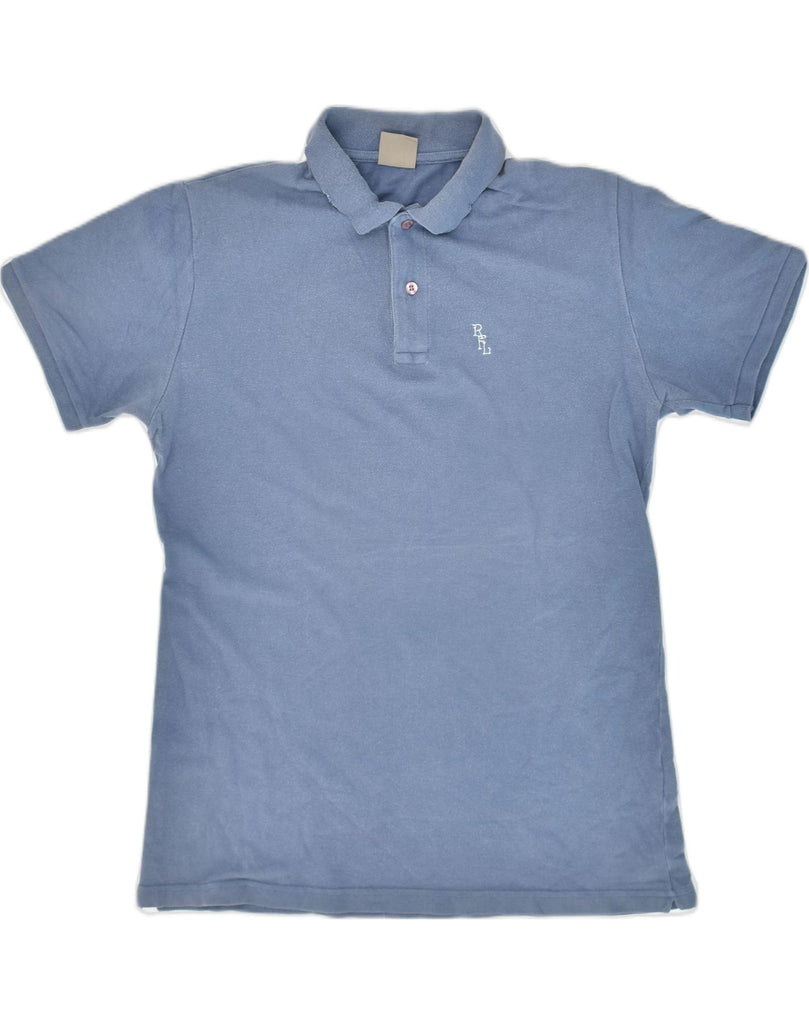 RIFLE Mens Slim Fit Polo Shirt XL Blue Cotton | Vintage Rifle | Thrift | Second-Hand Rifle | Used Clothing | Messina Hembry 