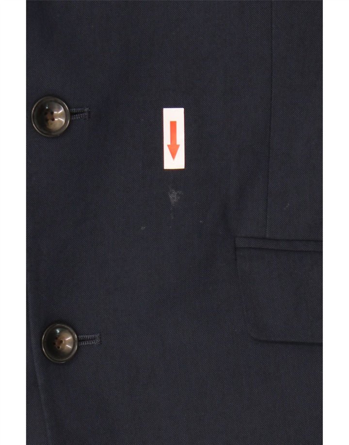 Marks & Spencer Mens 2 Button Slim Blazer Jacket UK 38 Medium Navy Blue