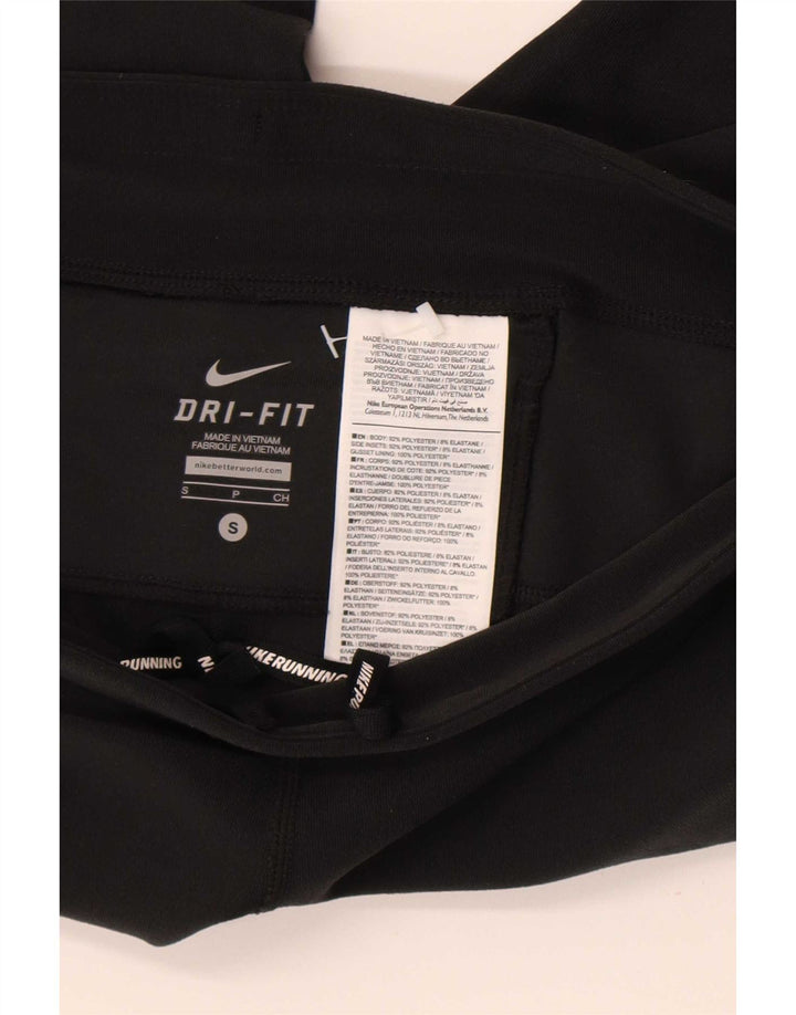Nike Womens Capri Leggings UK 8 Small Black Polyester
