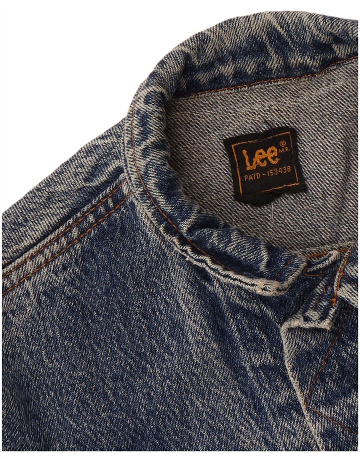 LEE Mens Denim Jacket UK 36 Small Blue