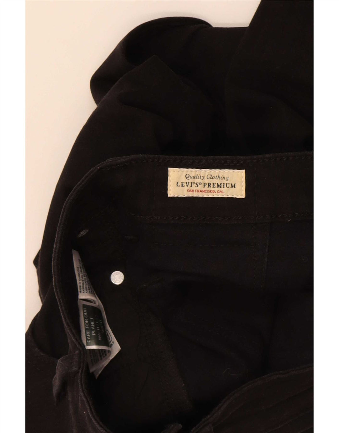 Levi's Womens 712 Slim Jeans W26 L30 Black Cotton