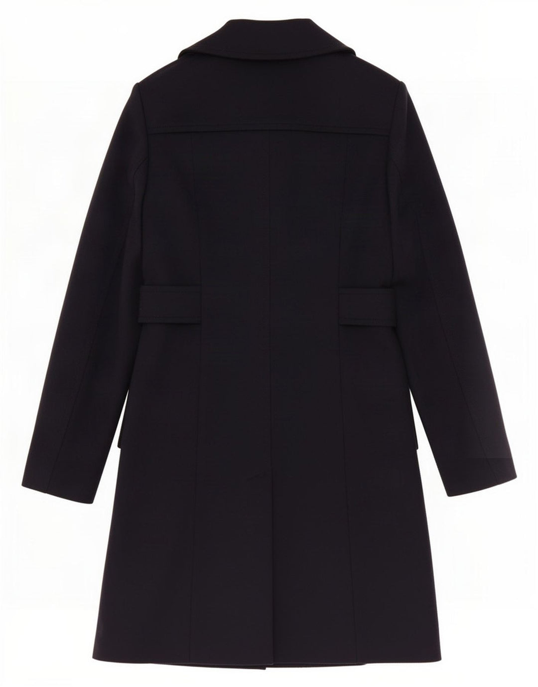 Hugo Boss Womens Overcoat US 4 Small Navy Blue Wool