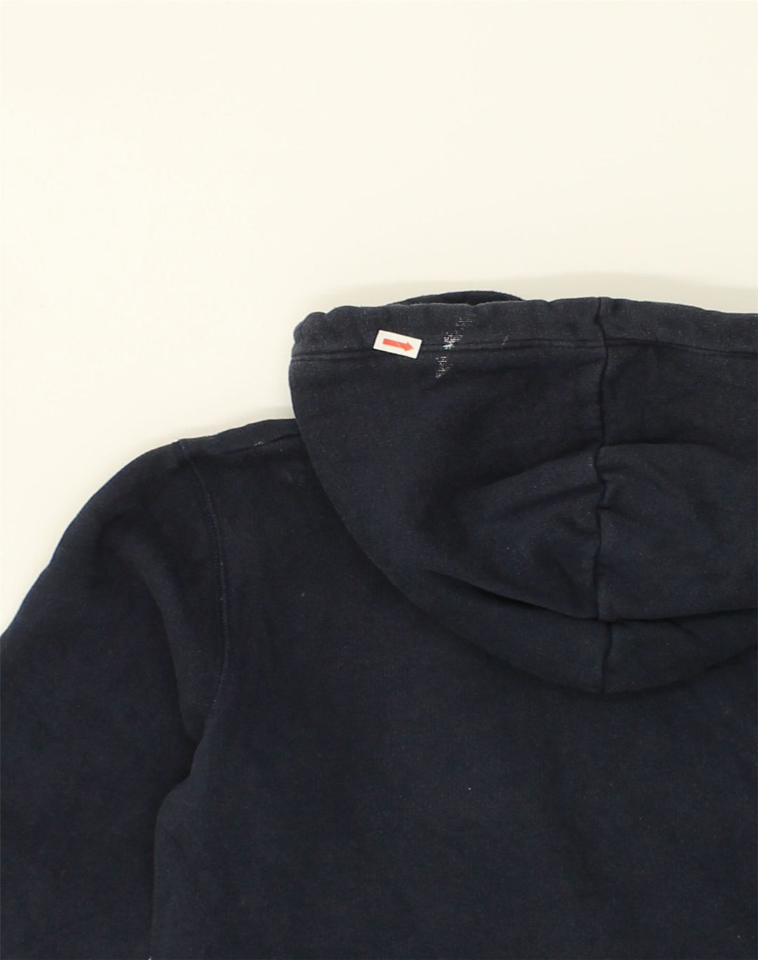 JACK WILLS Womens Graphic Hoodie Jumper UK 8 Small  Navy Blue Cotton | Vintage Jack Wills | Thrift | Second-Hand Jack Wills | Used Clothing | Messina Hembry 