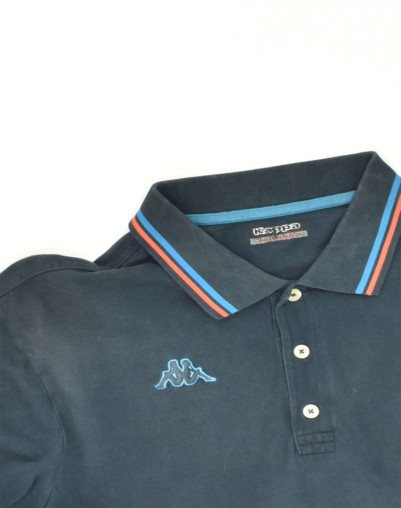 KAPPA Mens Polo Shirt XL Blue Cotton | Vintage Kappa | Thrift | Second-Hand Kappa | Used Clothing | Messina Hembry 