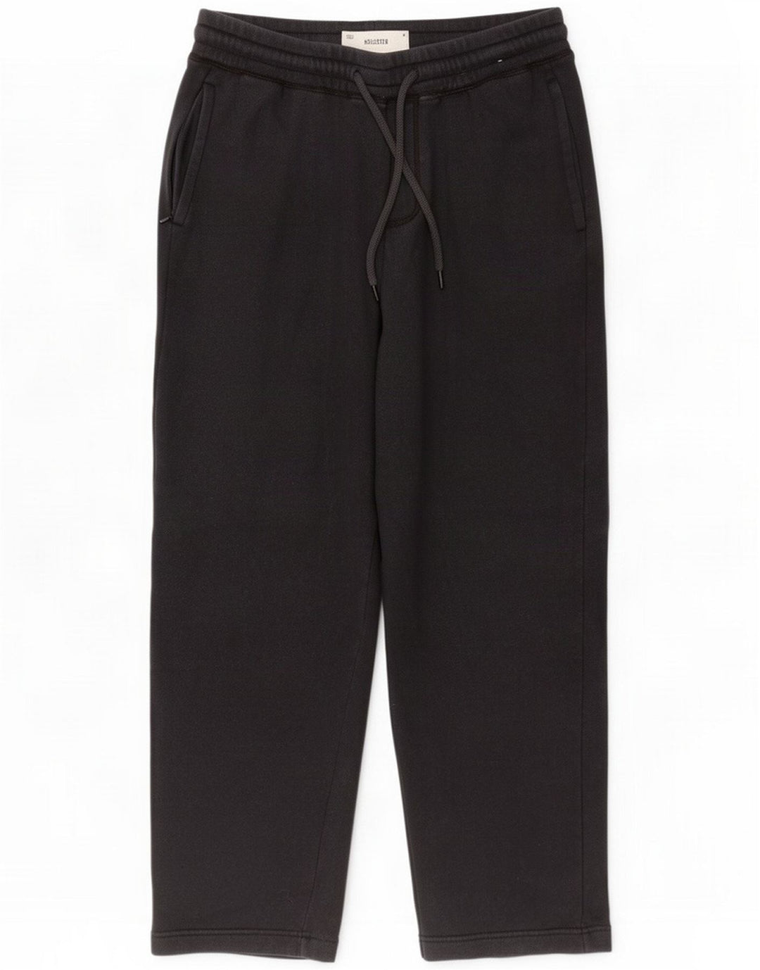 Hollister Mens Crop Tracksuit Trousers Medium Black