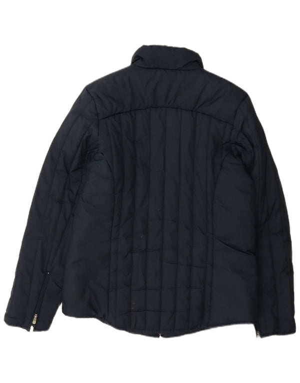 Adidas Womens Padded Jacket UK 10 Small Navy Blue Polyester