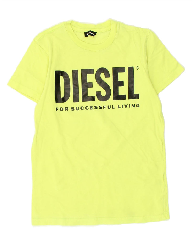 DIESEL Boys Graphic T-Shirt Top 11-12 Years Green Cotton | Vintage Diesel | Thrift | Second-Hand Diesel | Used Clothing | Messina Hembry 