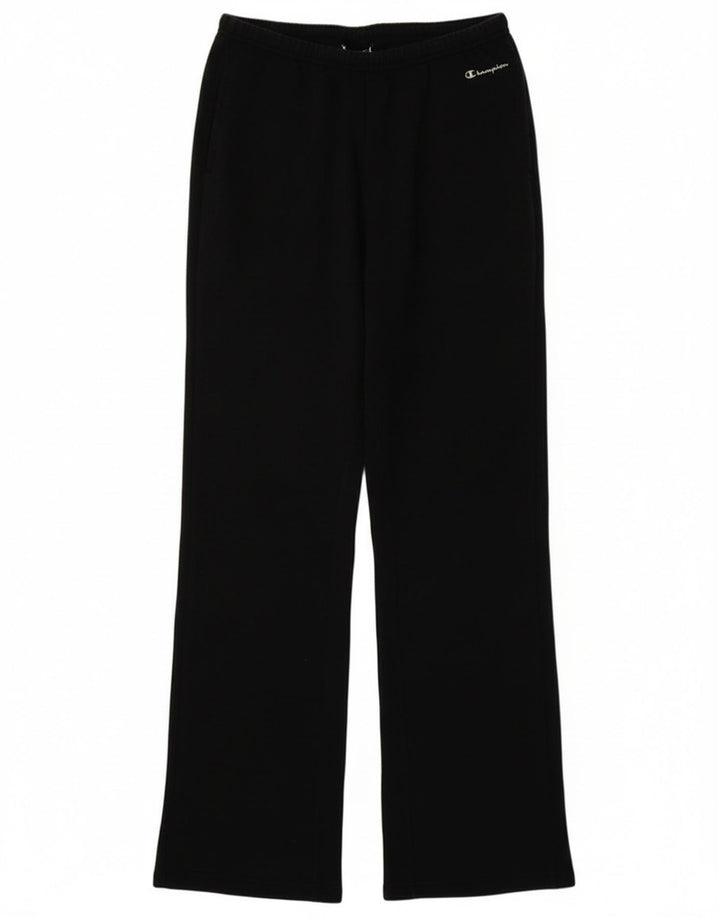 Champion Womens Tracksuit Trousers UK 12 Medium Black Cotton